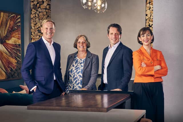 Peter Lawson, Lindsay Wallace, Mark Ellis and Jill Moore of Burness Paull.