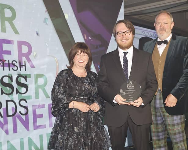 Conor Matchett was named Political Journalist of the Year. Picture: Andrew Barr