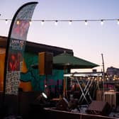Solo act competing in opening night of Greene King Untapped competition at the Anchor on London's Southbank on August 8th 2025