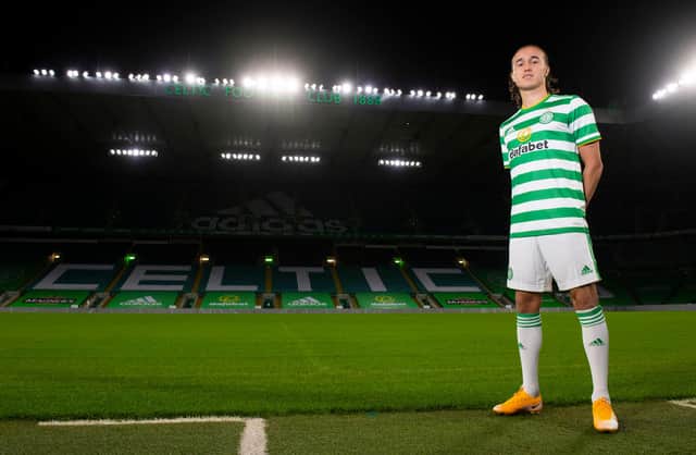 New Celtic signing Diego Laxalt surveys the scene at his latest footballing home (Photo by Craig Foy / SNS Group)