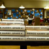 The tell all book by Prince Harry titled Spare, goes on sale worldwide to the public today. Staff at Watrerstones, Princes Street, Edinburgh put the book out on display and also sort the window display
