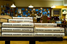 The tell all book by Prince Harry titled Spare, goes on sale worldwide to the public today. Staff at Watrerstones, Princes Street, Edinburgh put the book out on display and also sort the window display