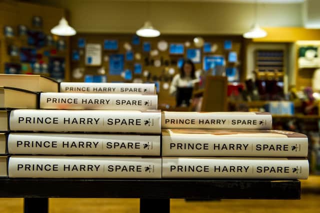 The tell all book by Prince Harry titled Spare, goes on sale worldwide to the public today. Staff at Watrerstones, Princes Street, Edinburgh put the book out on display and also sort the window display
