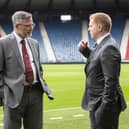 Craig Levein and Neil Lennon are two high profile managers linked with the Dundee United job. Picture: SNS