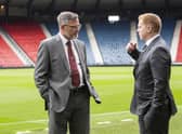 Craig Levein and Neil Lennon are two high profile managers linked with the Dundee United job. Picture: SNS