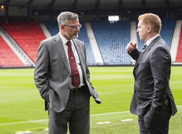 Craig Levein and Neil Lennon are two high profile managers linked with the Dundee United job. Picture: SNS