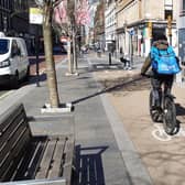 Many cyclists find riding on segregated lanes preferable to sharing roads with other traffic, like this one on Sauchiehall Street in Glasgow. Picture: The Scotsman