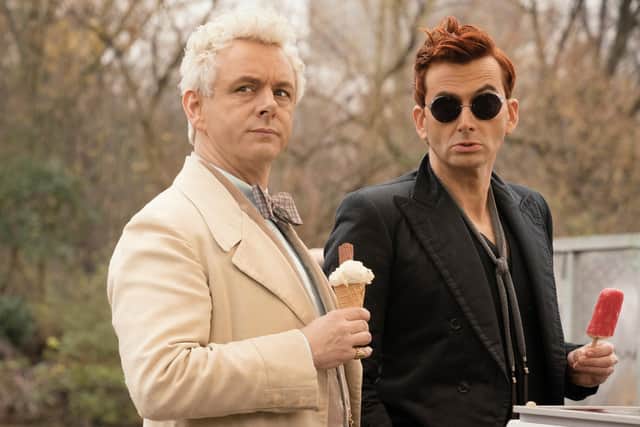 Michael Sheen and David Tennant in Good Omens