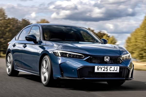 The Advance level, at £37,880, adds a panoramic sunroof,  leather seats, adaptive beam headlights and 18in two-tone diamond cut alloys