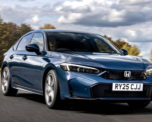 The Advance level, at £37,880, adds a panoramic sunroof,  leather seats, adaptive beam headlights and 18in two-tone diamond cut alloys