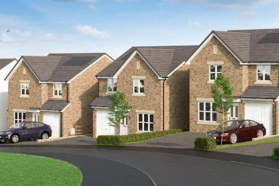 A CGI of how part of the latest Miller Homes development in Dumbarton should look when completed. Picture: Miller Homes