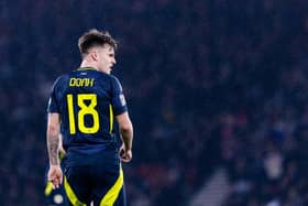 Scotland's Ben Doak glances round against Croatia on Friday but there's no looking back for Scotland ahead of crunch game v Poland (Photo by Craig Williamson / SNS Group)