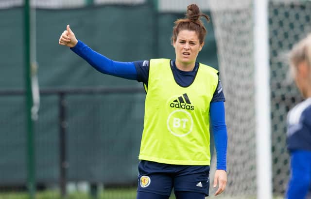 Jennifer Beattie during an SWNT Training Session at the Oriam, on October 03, 2022, in Edinburgh, Scotland. (Photo by Paul Devlin / SNS Group)