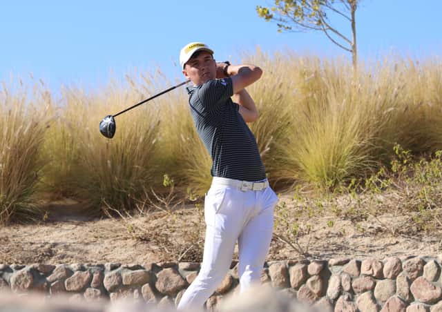Sam Locke, who leads the Carnoustie Challenge by a shot, was playing on the MENA Tour earlier in the year before the coronavirus lockdown