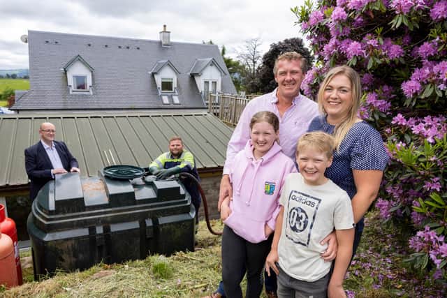 The home in Drymen, Stirlingshire has been developed to gather data and promote the use of vegetable oil instead of traditional heating oil (Photo: Martin Shields).