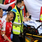 Christian Eriksen is recovering in hospital after collapsing on the pitch in Copenhagen.