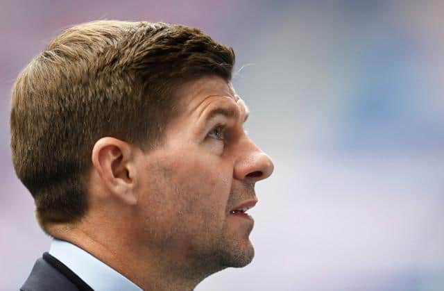 Rangers manager Steven Gerrard faced Carlo Ancelotti in the dugout. (Photo by Rob Casey / SNS Group)