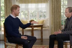 Prince Harry gave an interview to ITV's Tom Bradby to plug his incendiary memoir (Picture: PA)