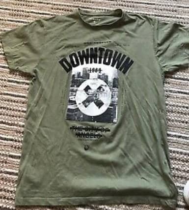 An image of the t-shirt. Pic: Police Scotland