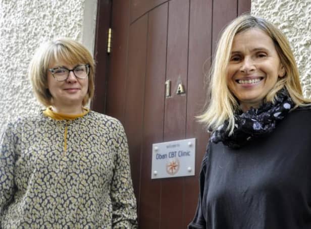 From left: Fiona Blunsden and Jacquie Beaton of Oban CBT Clinic, which is offering support to small firms and Bids across Scotland. Picture: contributed.