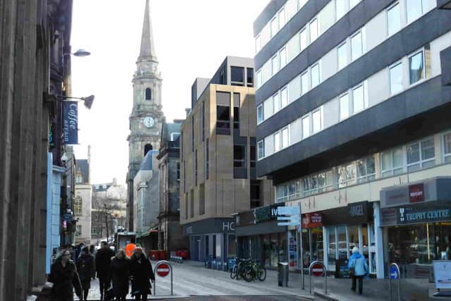 An external view of the design for the new hotel in the heart of Inverness, which will see the conversion of an existing office building.