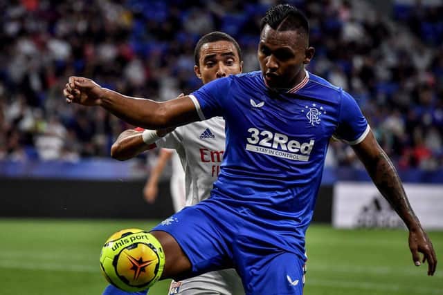 Police are investigating racist abuse of Rangers striker Alfredo Morelos online. (Photo by JEFF PACHOUD/AFP via Getty Images)