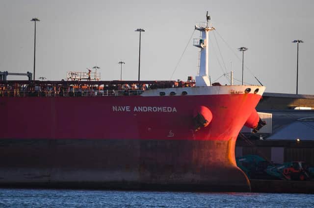 The 228-metre, Liberian-registered oil tanker was carrying oil from Nigeria to the port of Southampton when it was subjected to a suspect hijacking by stowaways off the coast of the Isle of Wight on the South Coast of the British Isles (Getty Images)