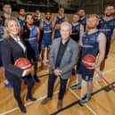 Steve Timoney, centre, says it is a hugely exciting time for Caledonia Gladiators and Scottish basketball.