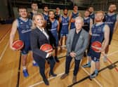 Steve Timoney, centre, says it is a hugely exciting time for Caledonia Gladiators and Scottish basketball.
