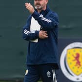 EDINBURGH, SCOTLAND - SEPTEMBER 06: Steve Clarke is pictured during a Scotland training session at the Oriam, on September 06, 2021, in Edinburgh, Scotland. (Photo by Craig Foy / SNS Group)