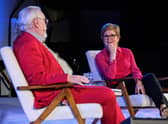 First Minister Nicola Sturgeon and actor Brian Cox were in conversation at the Edinburgh International Book Festival this week