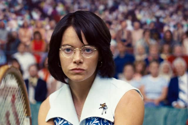 Emma Stone stars as Billie Jean King in Battle of the Sexes.