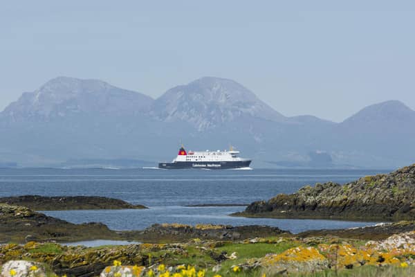 A CalMac ferry sails near Jura in the Inner Hebrides (Picture: Allan Wright/Scottish Viewpoint/Shutterstock)