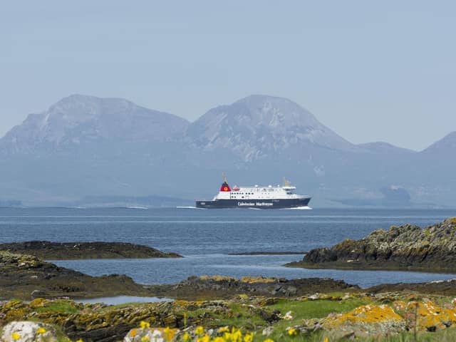 A CalMac ferry sails near Jura in the Inner Hebrides (Picture: Allan Wright/Scottish Viewpoint/Shutterstock)