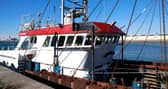 Scottish-operated trawler Cornelis Gert Jan tied up in Le Havre's harbour (Picture: Sameer al-Doumy/AFP via Getty Images)
