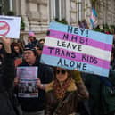 Trans rights activists have protested against the findings of the Cass Review into gender services for children. How John Swinney responds will be key (Picture: Carl Court/Getty Images)
