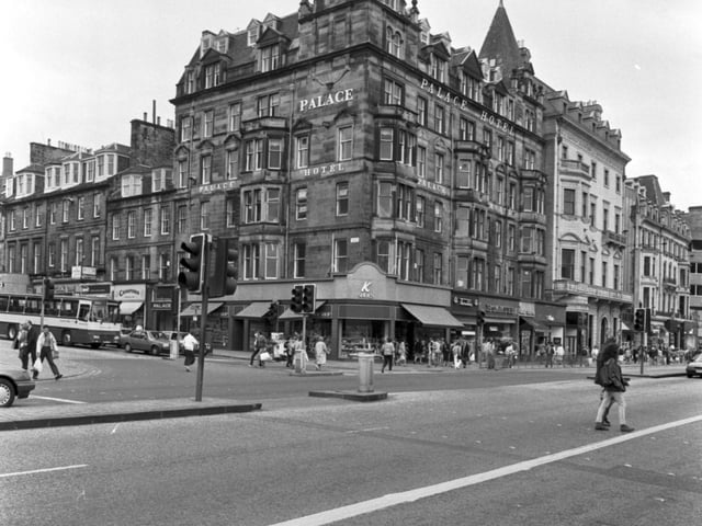 The handsome and imposing Palace Hotel on Princes Street was cruelly destroyed in a fire in June 1991. It was alleged that youths had broken in and started the blaze.