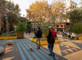 Barcelona council has created car-free zones in parts of the city (Picture: Josep Lago/AFP via Getty Images)