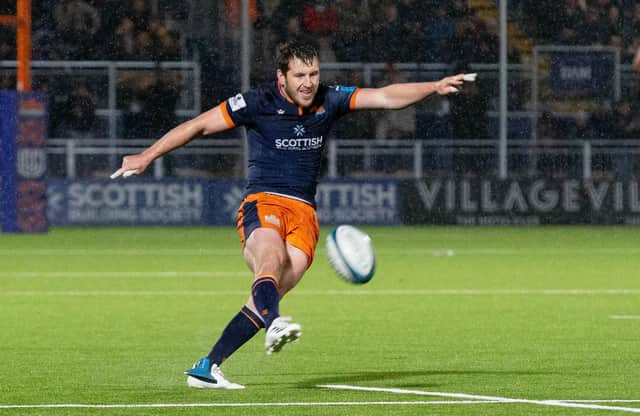 Mark Bennett landed a late penalty to give Edinburgh some breathing space against the Bulls. Picture: Bruce White/SNS
