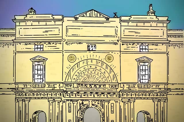 Edward Kane, Advocate in The Supernal Sisters. Chapter 5: ‘A Much Sought-After Dresser of the Dead’. Illustration: Lesley-Anne Barnes Macfarlane