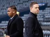 Rangers manager Michael Beale ((right) will sit down with Alfredo Morelos at the end of the season. (Photo by Alan Harvey / SNS Group)
