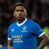 Alfredo Morelos is likely to miss Sunday's Old Firm fixture against Celtic after being pictured on crutches. (Photo by Craig Foy / SNS Group)