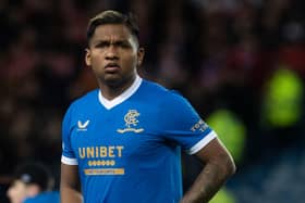 Alfredo Morelos is likely to miss Sunday's Old Firm fixture against Celtic after being pictured on crutches. (Photo by Craig Foy / SNS Group)