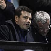 Rangers sporting director Ross Wilson, who is wanted by Nottingham Forest, and managing director Stewart Robertson have come under fire from fans. (Photo by Rob Casey / SNS Group)