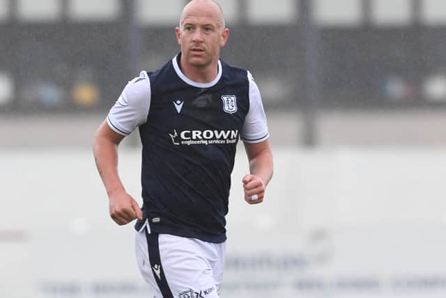 Dundee midfielder Charlie Adam scored his first goal for the club in Friday's 6-2 defeat by Hearts (Photo by Alan Harvey / SNS Group)