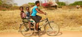 Buffalo bicycles enable children to be carried over rugged terrain. Picture: World Bicycle Relief