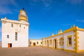 Built in the 1500s, Kinnaird Head was altered in 1787 to contain the first lighthouse built by the Northern Lighthouse Board. Image: The Museum of Scottish Lighthouses/Damian Shields