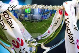 Hibs and Aberdeen will contest the first Viaplay Cup semi-final at Hampden Park on Saturday.  (Photo by Alan Harvey / SNS Group)