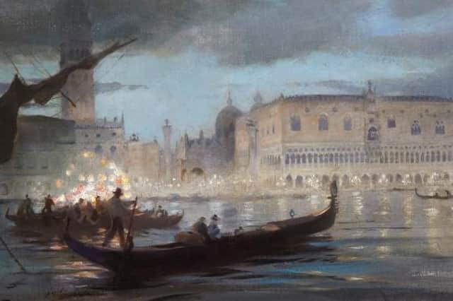 Detail from La Musica Veneziana, by Charles Mackie