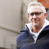 Gary Lineker, who will return to TV screens to present live coverage of the FA Cup quarter-final between Manchester City and Burnley on Saturday.